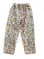 オールドラリーキルトのテーパードパンツ