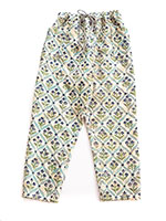 オールドラリーキルトのテーパードパンツ