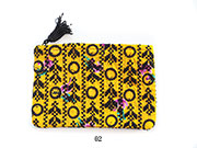 インド刺繍古布ポーチ