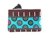 インド刺繍古布ポーチ