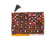 インド刺繍古布ポーチ